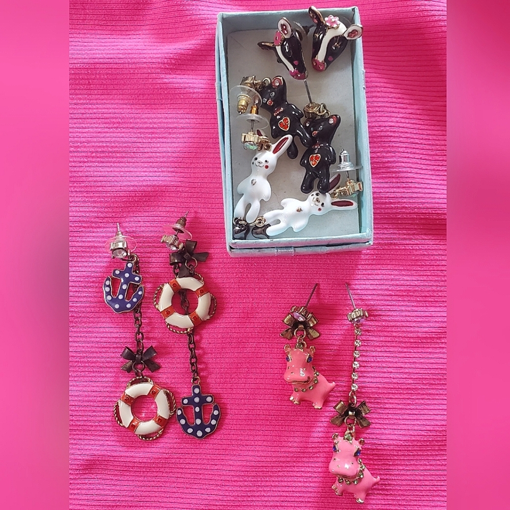 Betsey Johnson earring lot